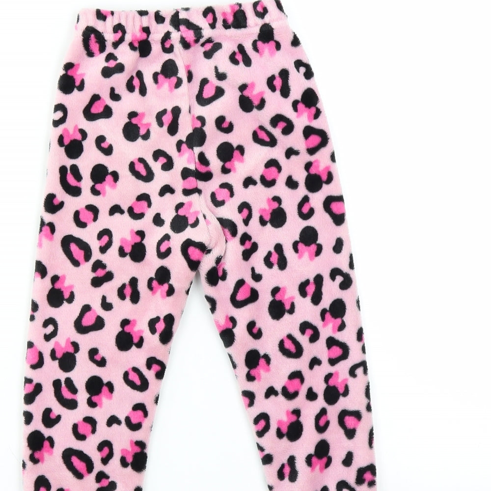Disney Girls Pink Solid   Pyjama Pants Size 4 Years  - MINNIE MOUSE