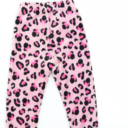 Disney Girls Pink Solid   Pyjama Pants Size 4 Years  - MINNIE MOUSE