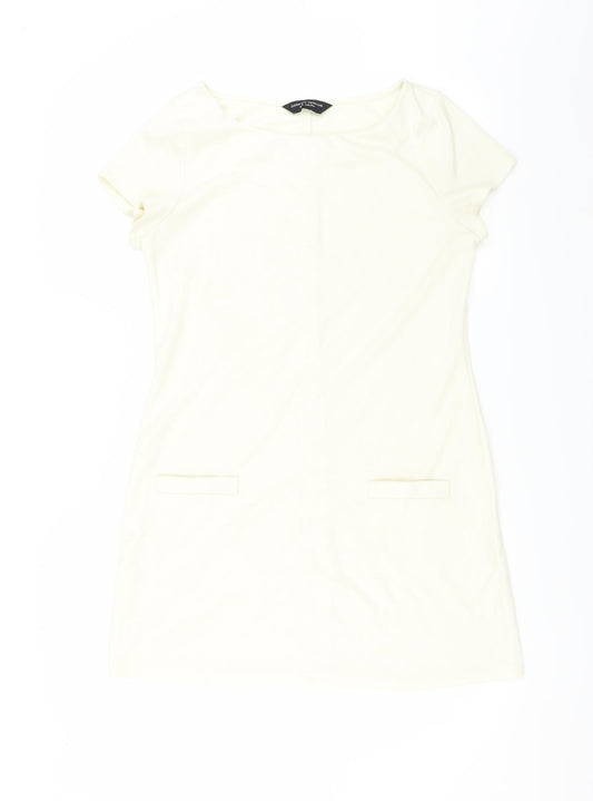 Dorothy Perkins Womens Ivory   T-Shirt Dress  Size 12