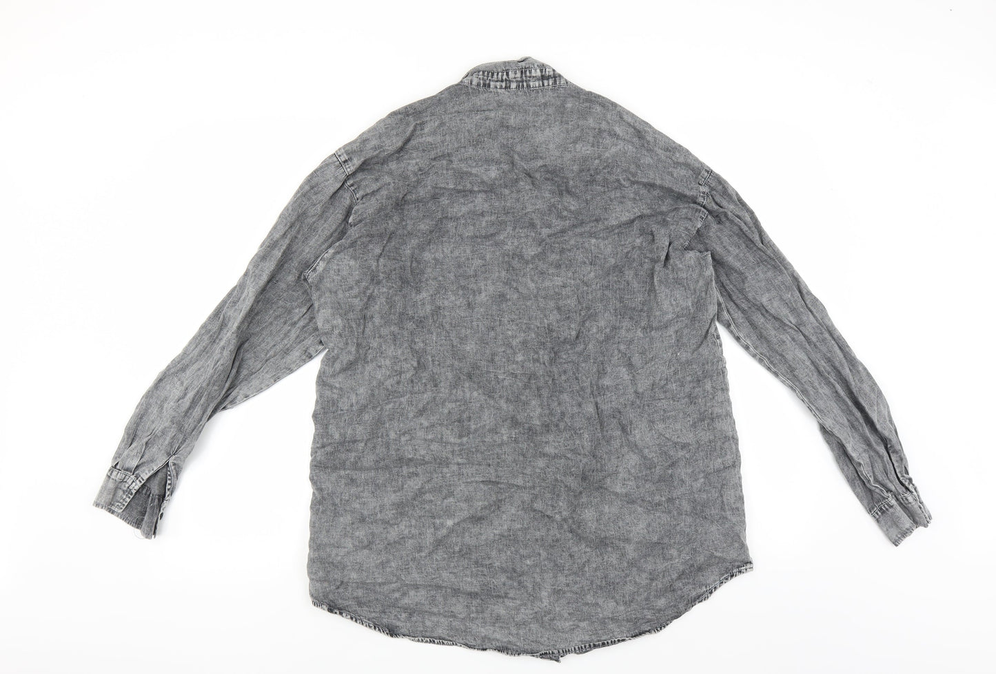 Rockn rev Mens Grey    Button-Up Size M