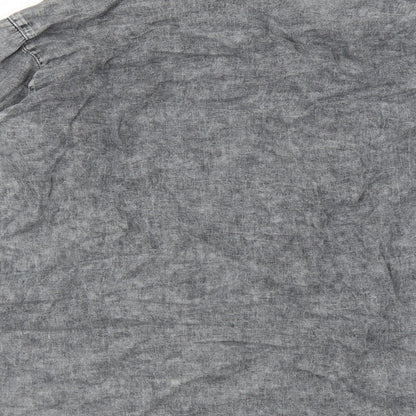 Rockn rev Mens Grey    Button-Up Size M