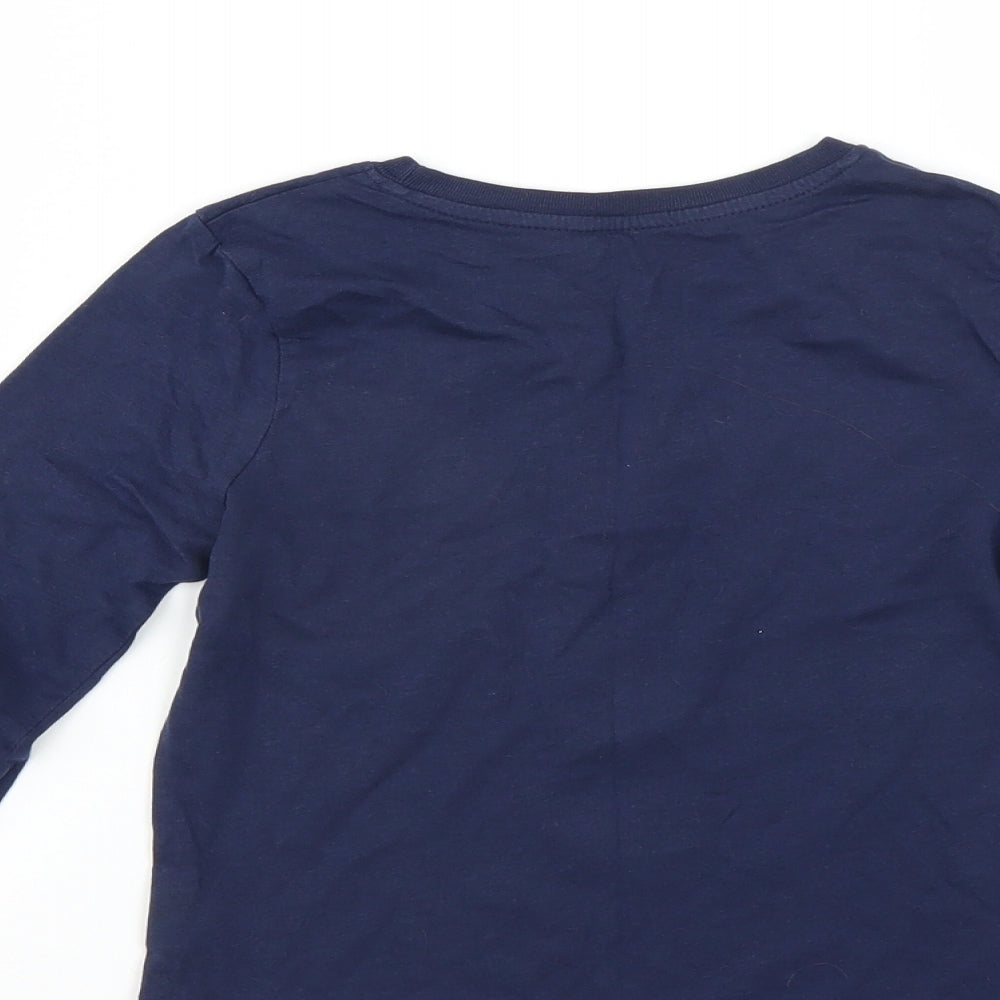 YD Girls Blue   Basic T-Shirt Size 7-8 Years  - Merci Beaucoup