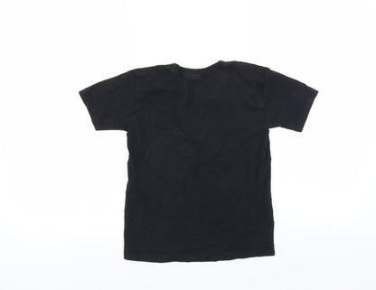 Fruit of the Loom Girls Black   Basic T-Shirt Size 7-8 Years  - juicy fitness