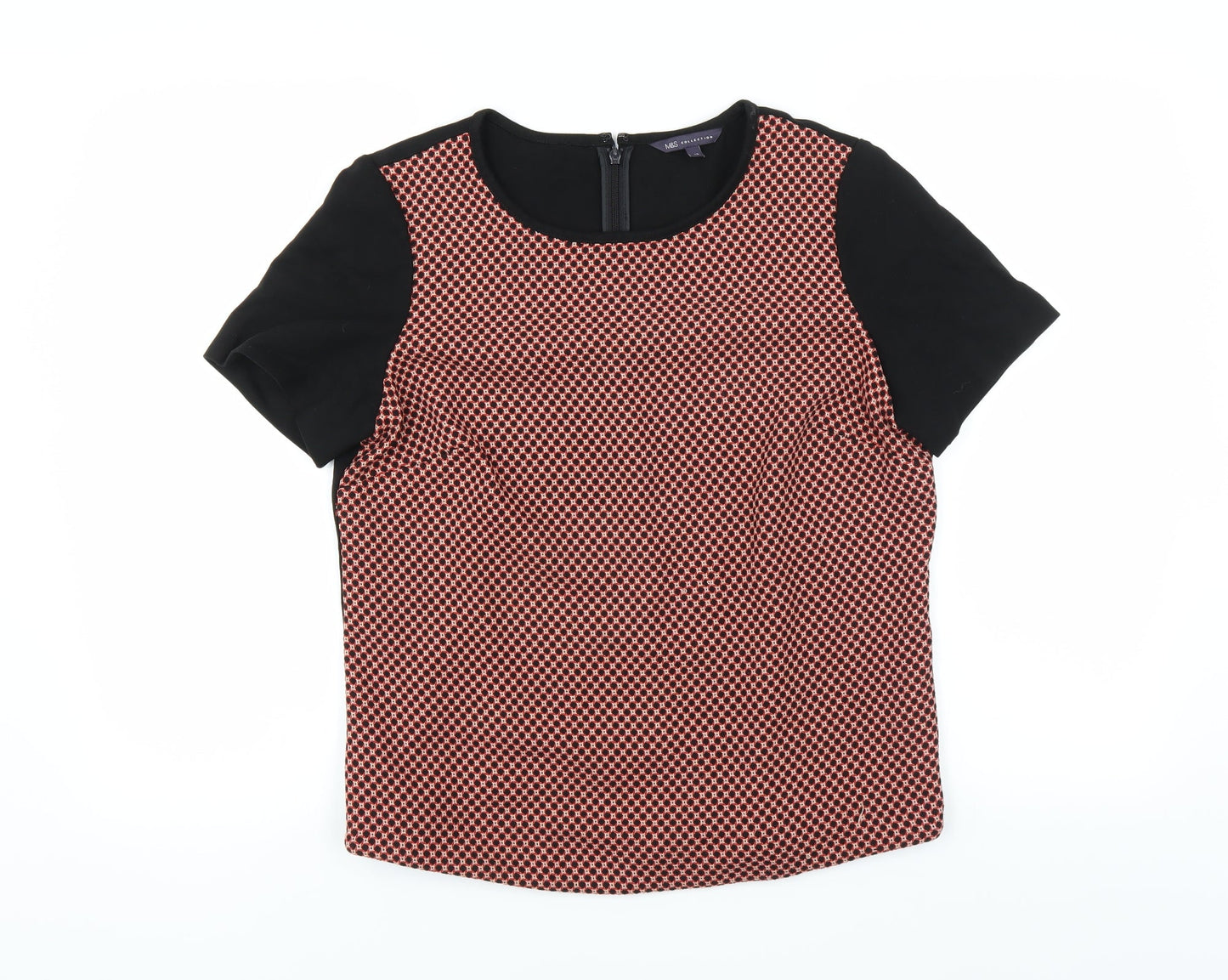 Womens UK Size 12 Marks and Spencer Black Basic Blouse