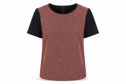 Marks & Spencer Womens Black Geometric  Basic Blouse Size 12