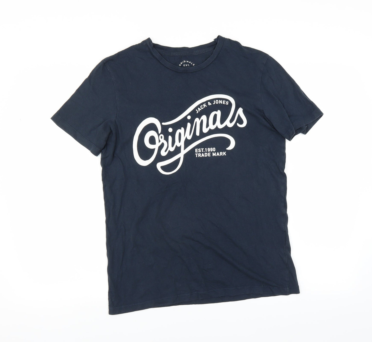 JACK & JONES Mens Blue    T-Shirt Size S