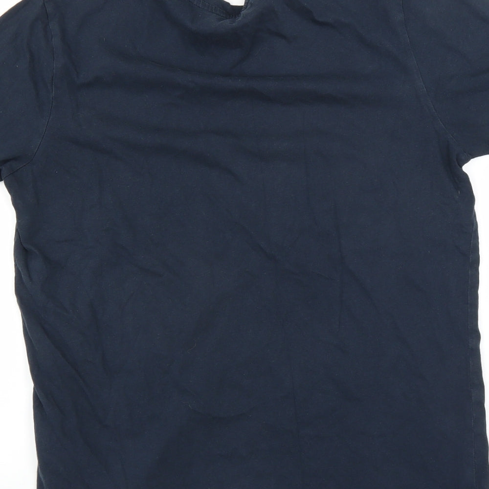 JACK & JONES Mens Blue    T-Shirt Size S