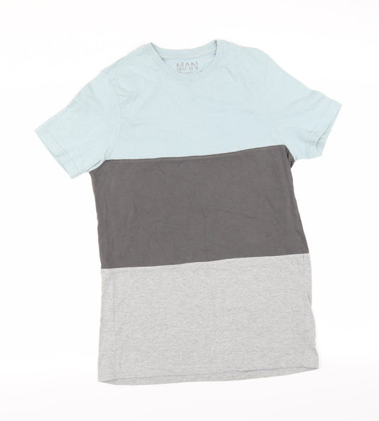 Mens UK Size S Boohoo Man Grey  T-Shirt