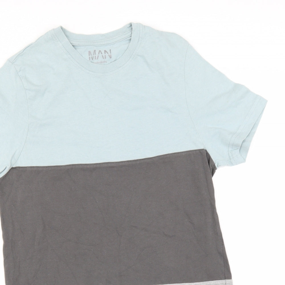 Mens UK Size S Boohoo Man Grey  T-Shirt