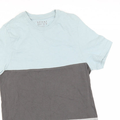 Mens UK Size S Boohoo Man Grey  T-Shirt