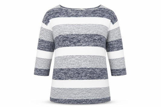 Sainsburys Womens Blue Striped  Pullover Jumper Size 14