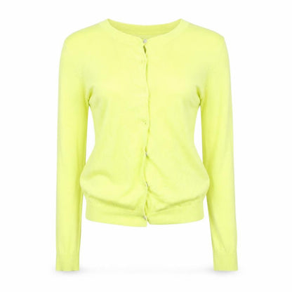John Lewis Womens Yellow   Cardigan Jumper Size 8