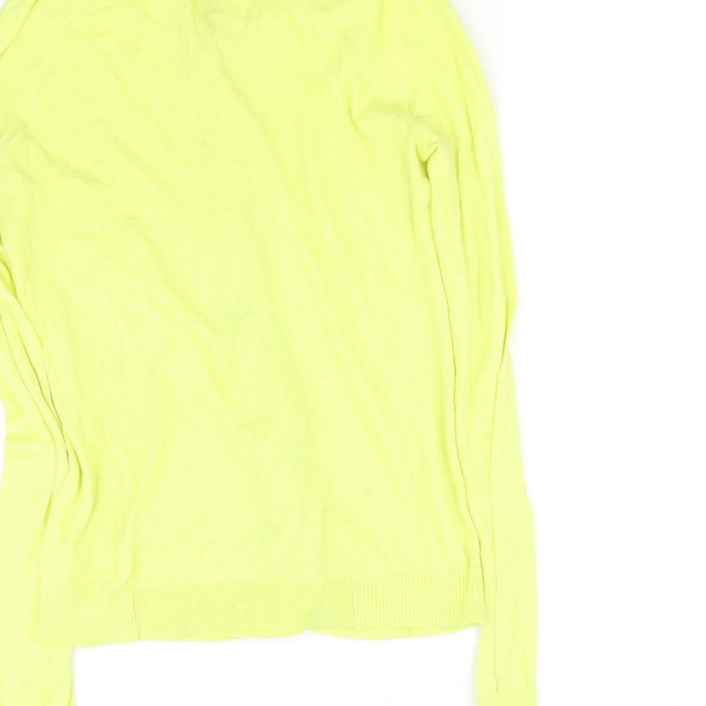 John Lewis Womens Yellow   Cardigan Jumper Size 8