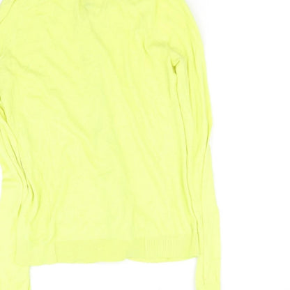 John Lewis Womens Yellow   Cardigan Jumper Size 8