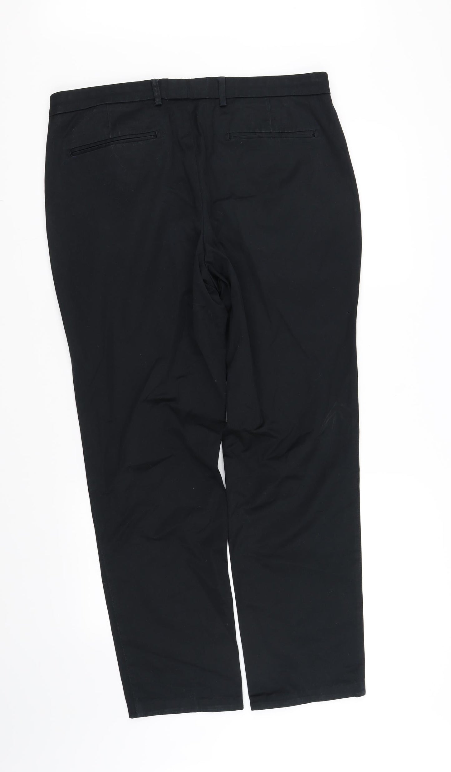 m&s Womens Black   Trousers  Size L L32 in