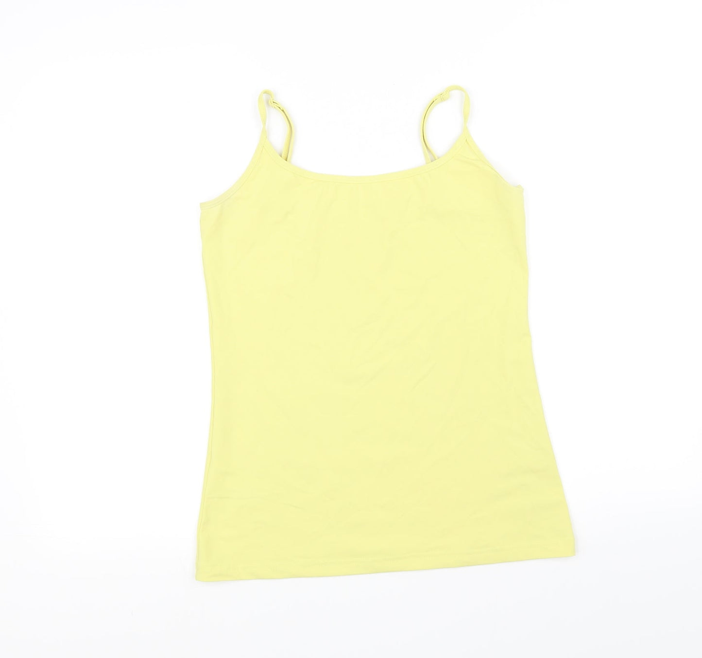 Womens UK Size 12 NEXT Yellow Basic Tank
