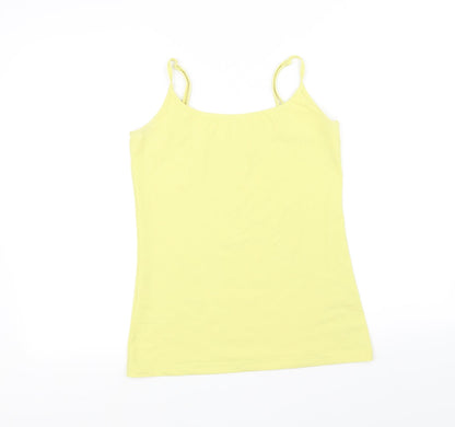 Womens UK Size 12 NEXT Yellow Basic Tank