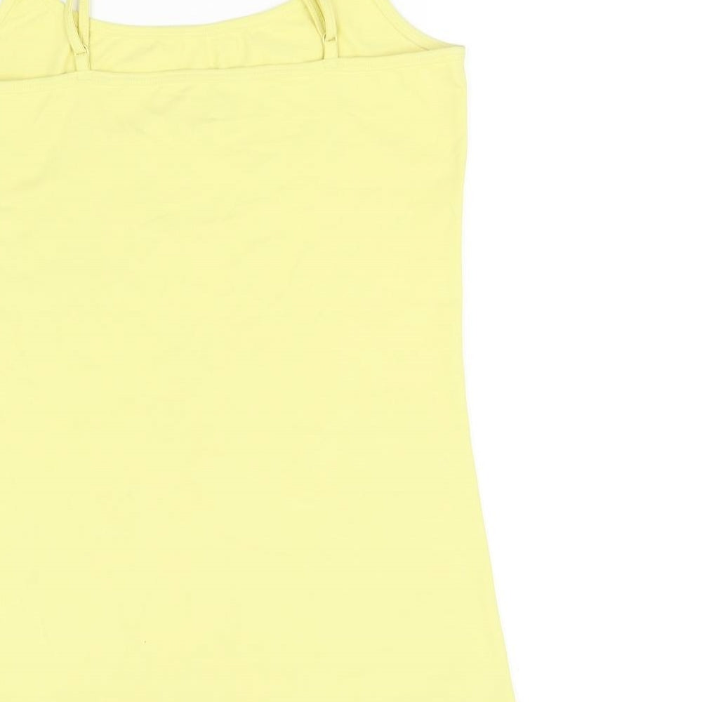 Womens UK Size 12 NEXT Yellow Basic Tank