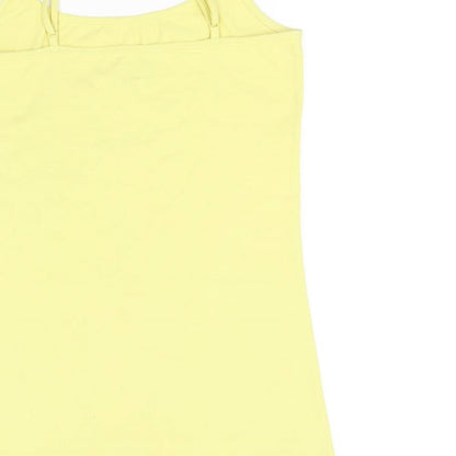 Womens UK Size 12 NEXT Yellow Basic Tank