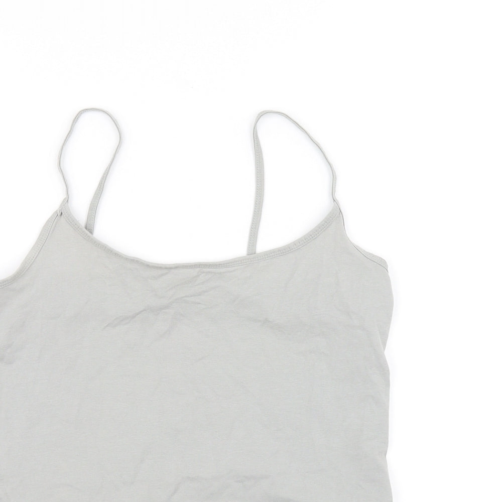 Womens UK Size 12 NEXT Grey Basic Tank