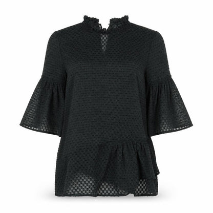 Womens UK Size 6 H&M Black Basic Blouse