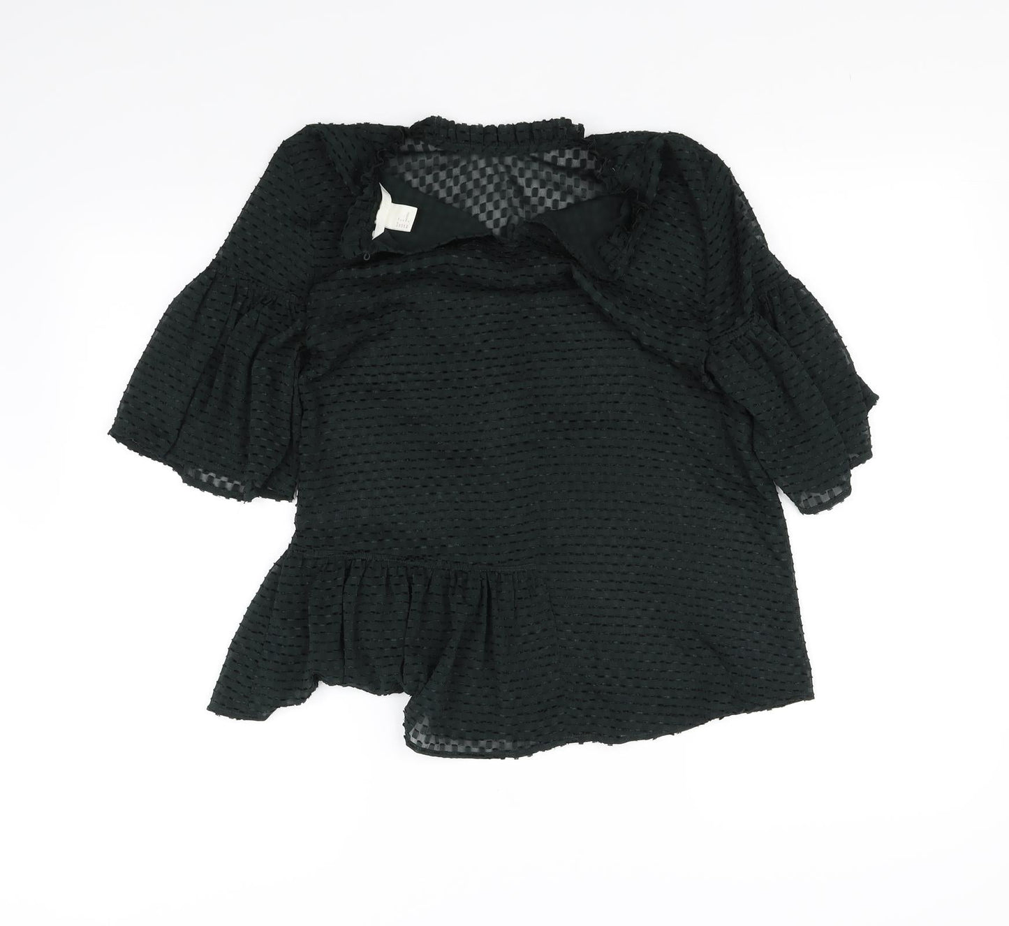 Womens UK Size 6 H&M Black Basic Blouse