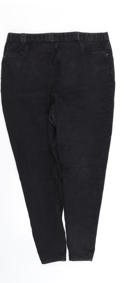 deniem Womens Blue   Jegging Trousers Size 18 L31 in