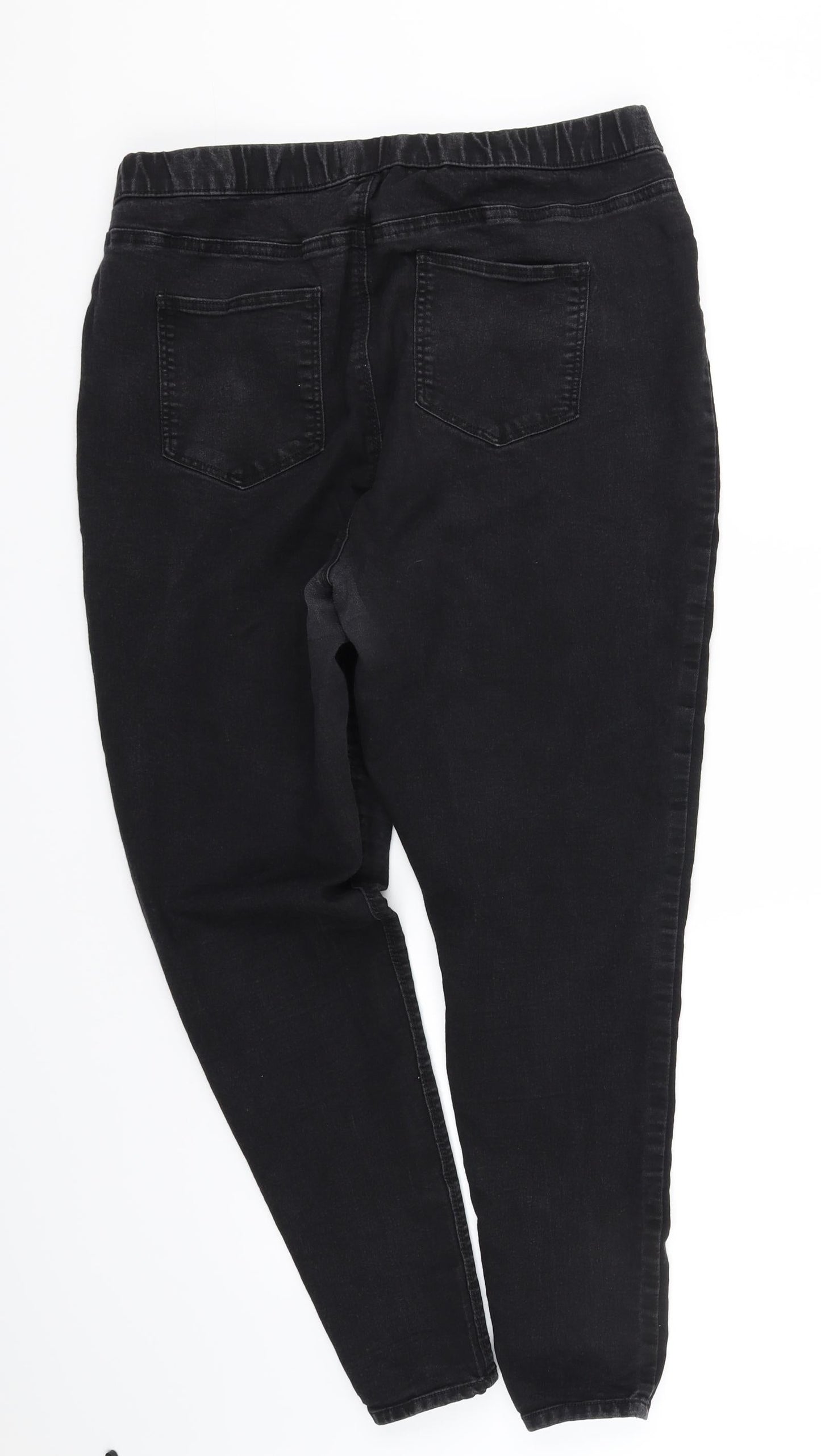 deniem Womens Blue   Jegging Trousers Size 18 L31 in