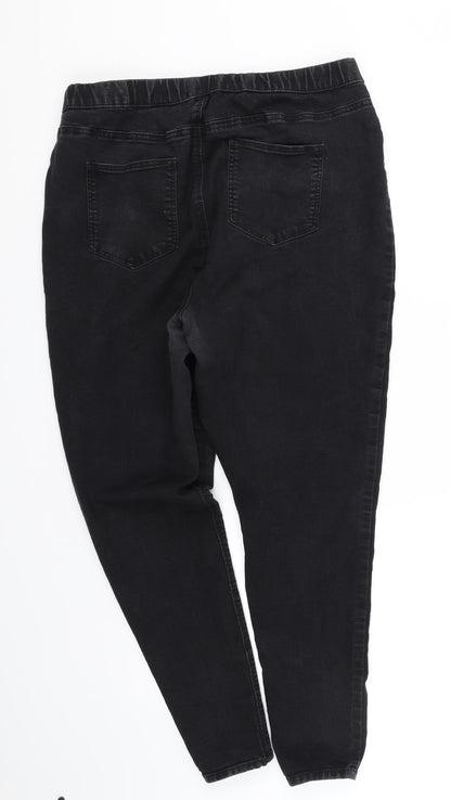 deniem Womens Blue   Jegging Trousers Size 18 L31 in