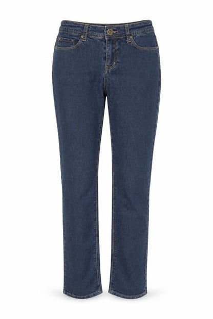 Denim & Co. Womens Blue   Straight Jeans Size 8 L32 in