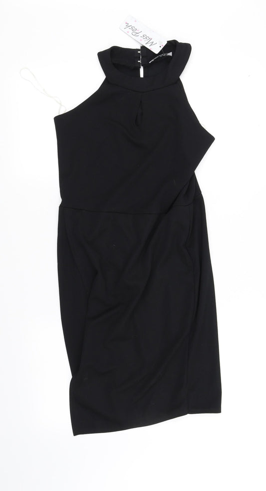 Miss Posh Womens Black   Fit & Flare  Size S