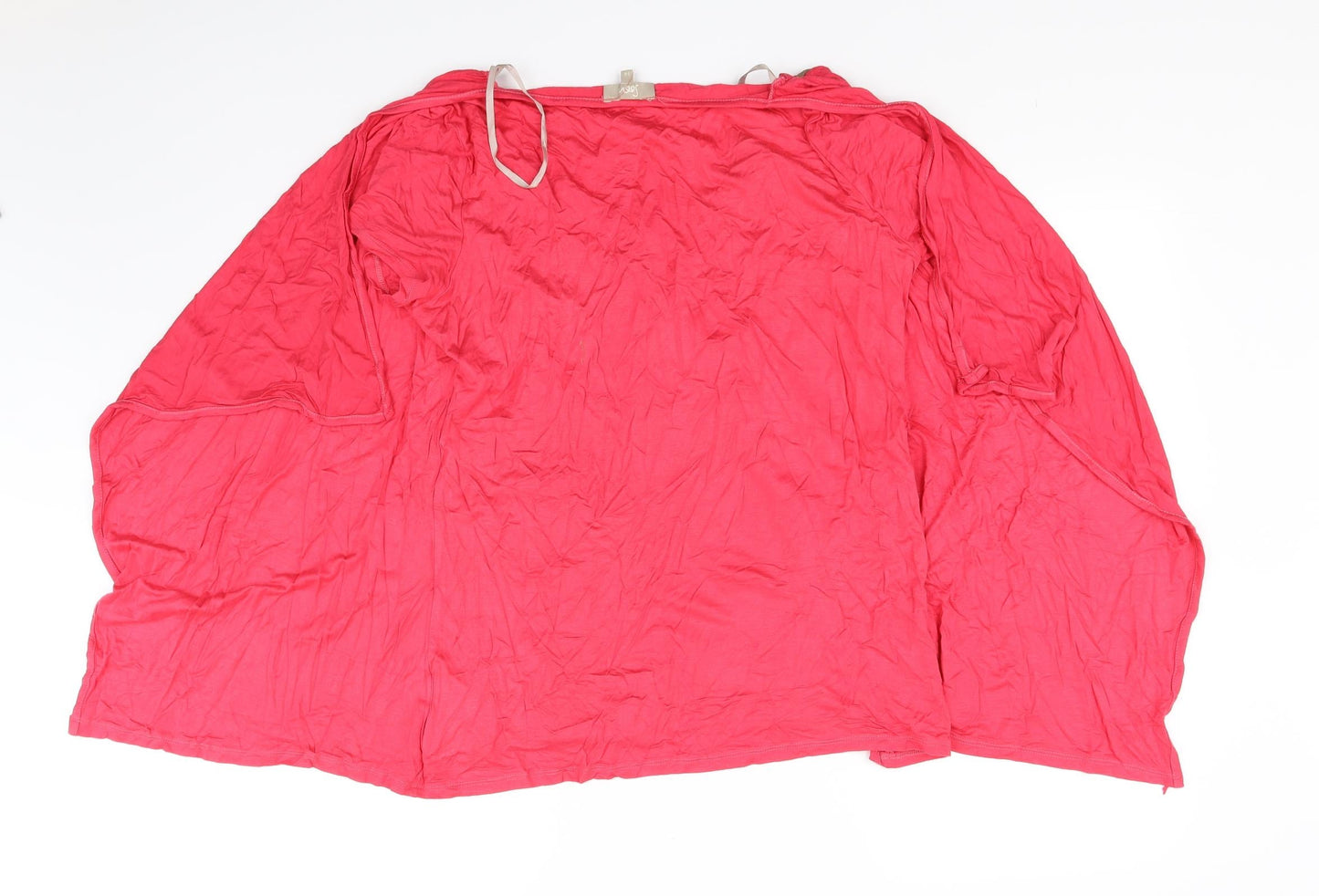Womens UK Size 14 Soon Red Basic T-Shirt