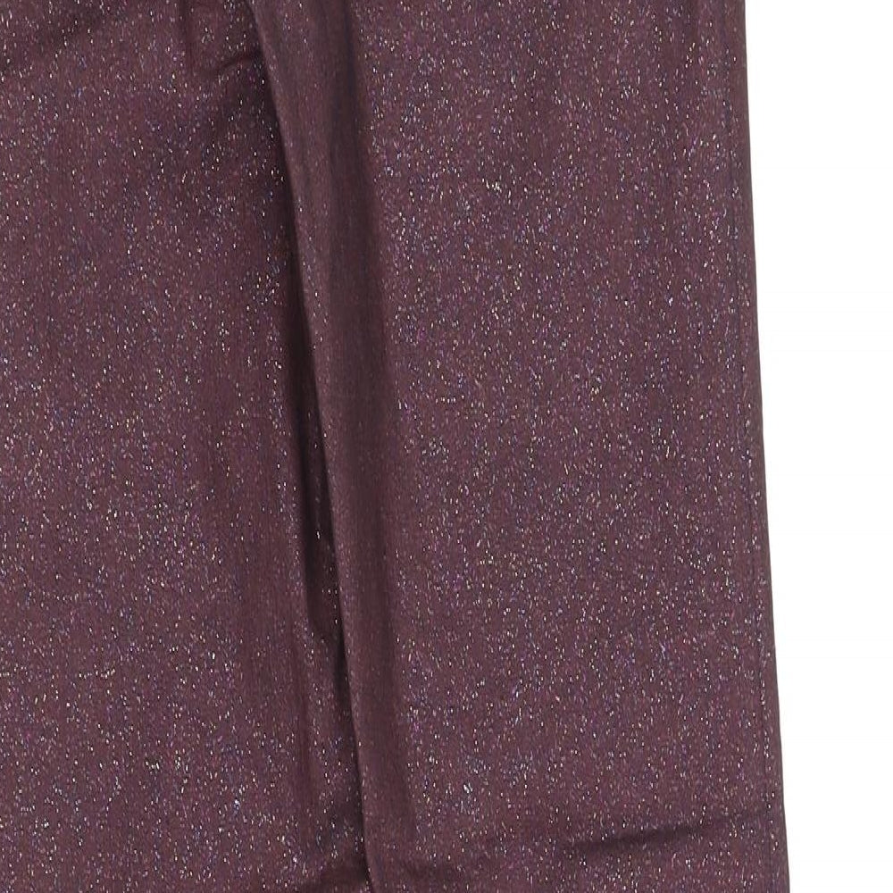 skinny Womens Purple   Trousers  Size 8 L32 in