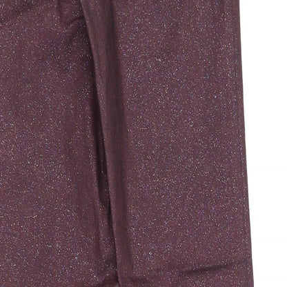skinny Womens Purple   Trousers  Size 8 L32 in