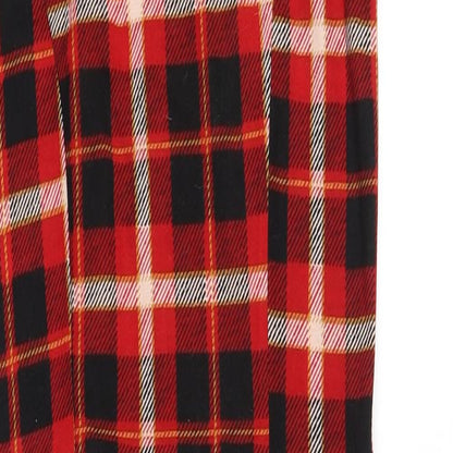 qed london Womens Orange Check  Fit & Flare  Size S