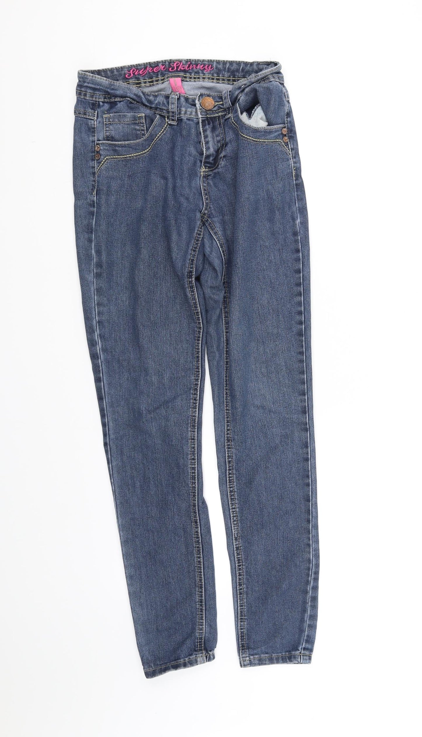 Womens UK Size 8 deniem co Regular Fit  Blue Trousers