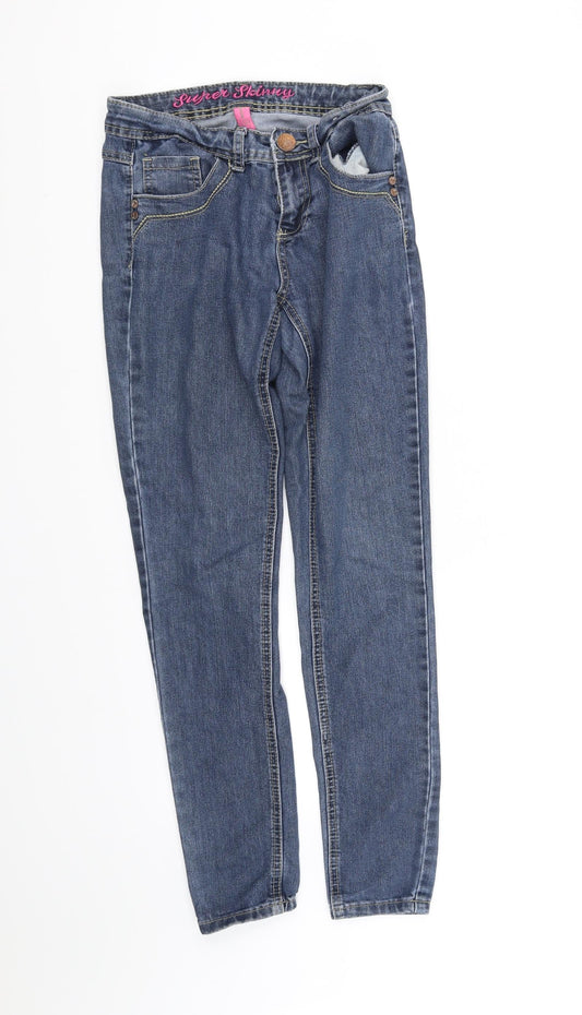Womens UK Size 8 deniem co Regular Fit  Blue Trousers