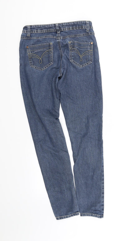 Womens UK Size 8 deniem co Regular Fit  Blue Trousers