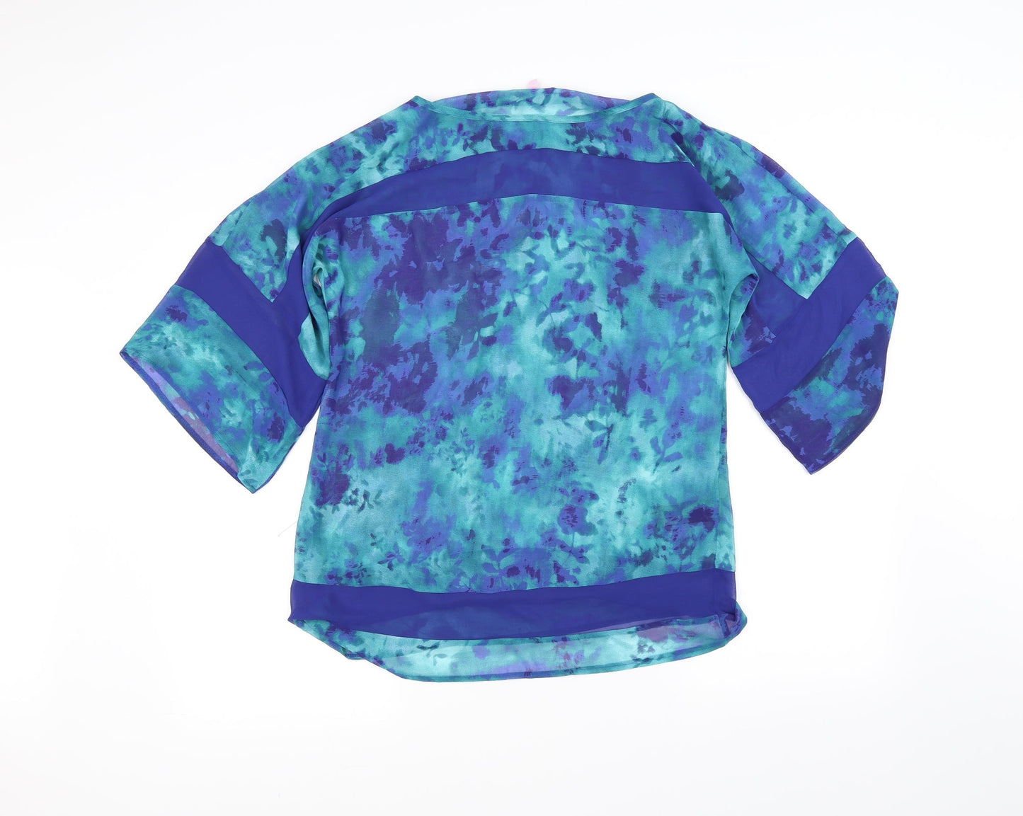 Womens UK Size 10 Per Una Blue Basic Blouse