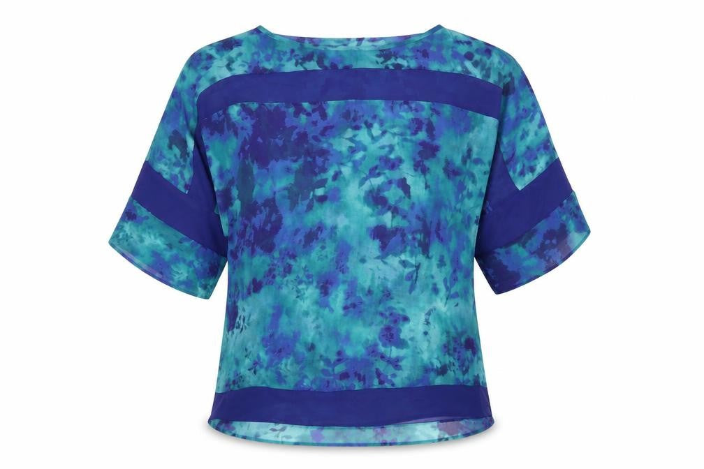 Womens UK Size 10 Per Una Blue Basic Blouse
