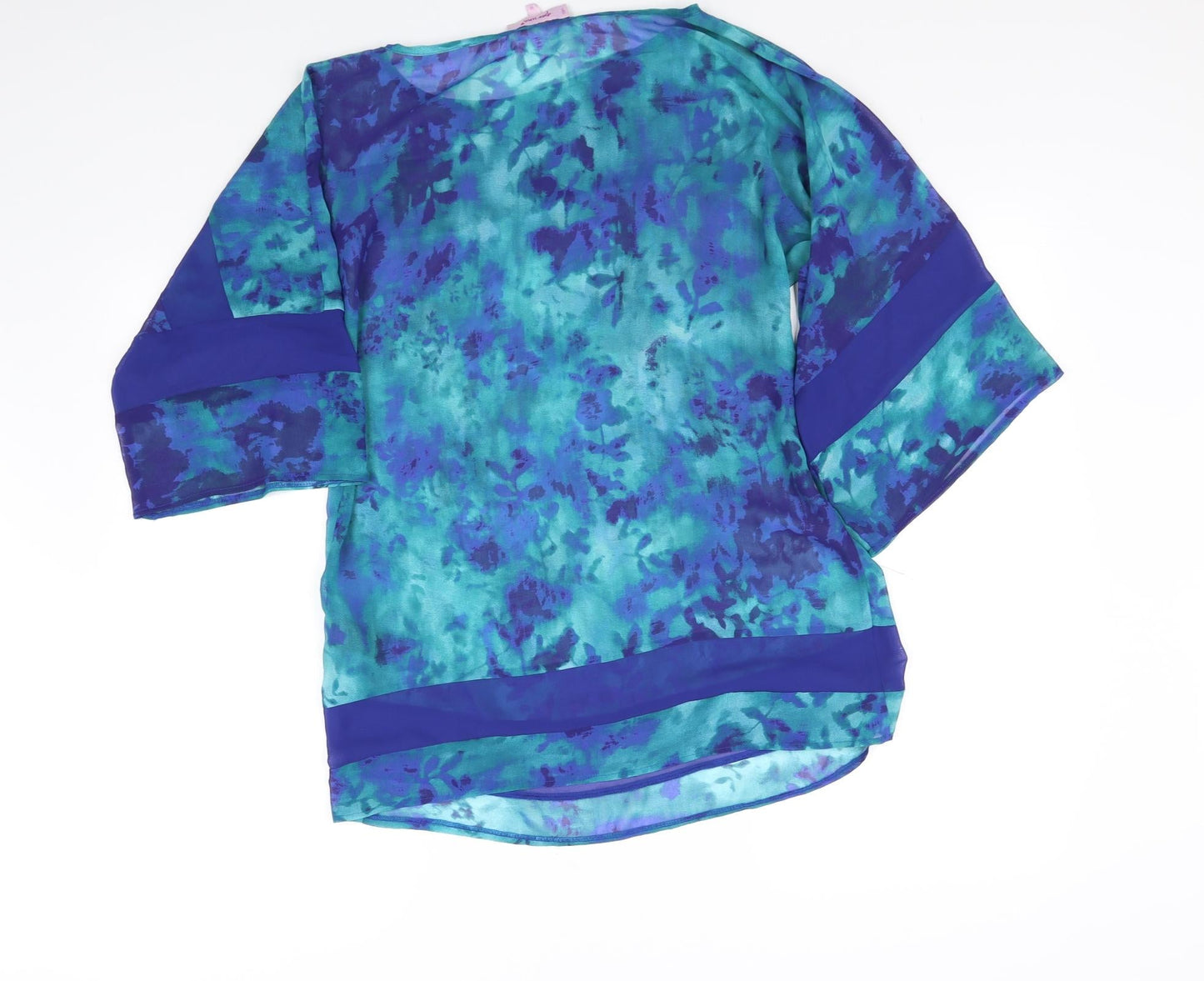 Womens UK Size 10 Per Una Blue Basic Blouse