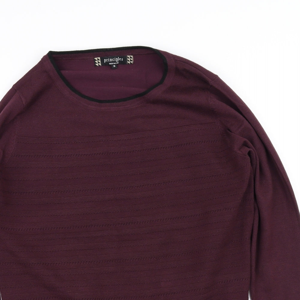 rprinciples Womens Purple   Pullover Jumper Size 16