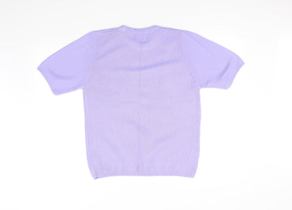 CHIC Womens Purple   Pullover Jumper Size M