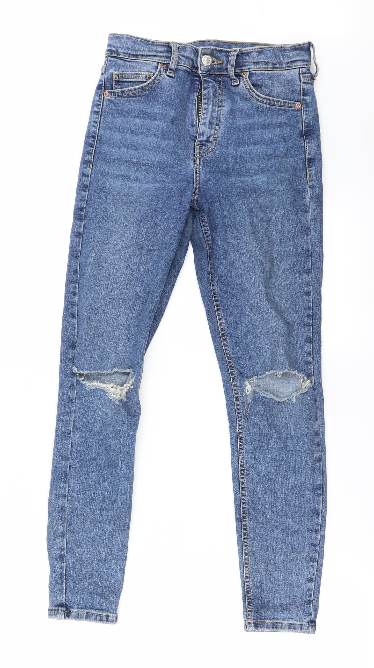 Womens UK Size 26 in Preworn Regular Fit Skinny Blue Jeans