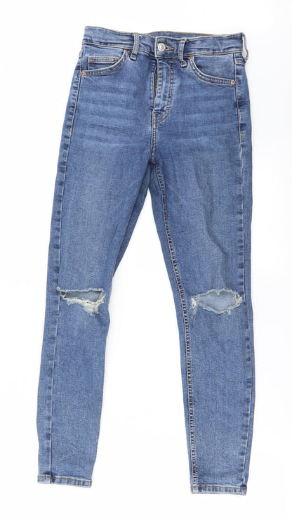Womens UK Size 26 in Preworn Regular Fit Skinny Blue Jeans