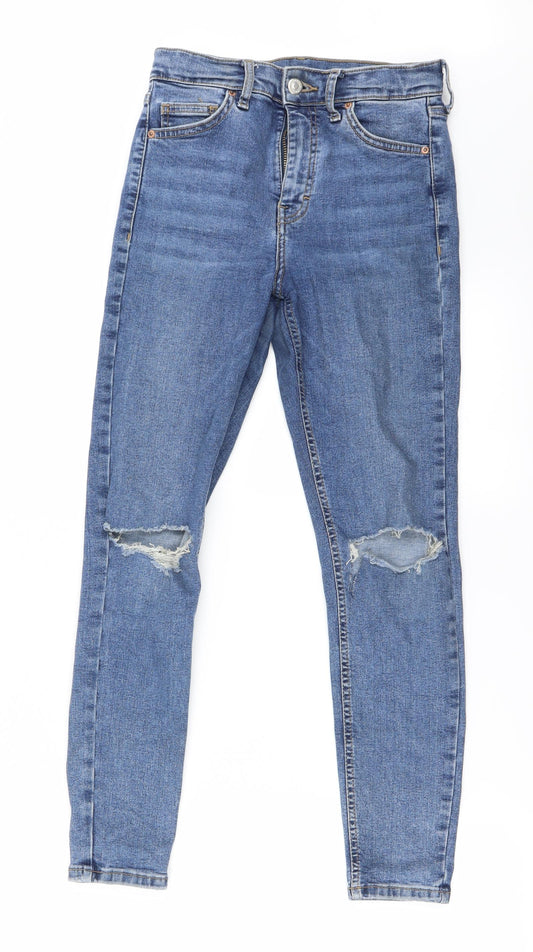 Womens UK Size 26 in Preworn Regular Fit Skinny Blue Jeans