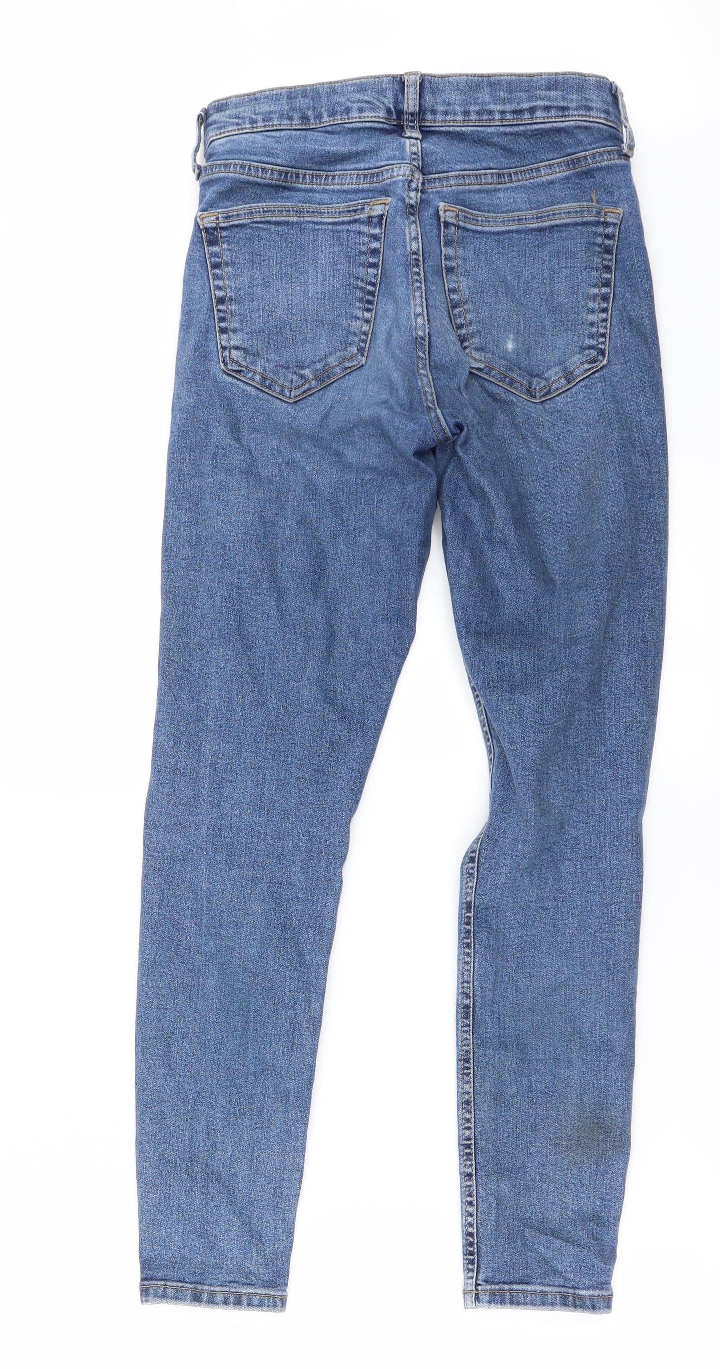 Womens UK Size 26 in Preworn Regular Fit Skinny Blue Jeans