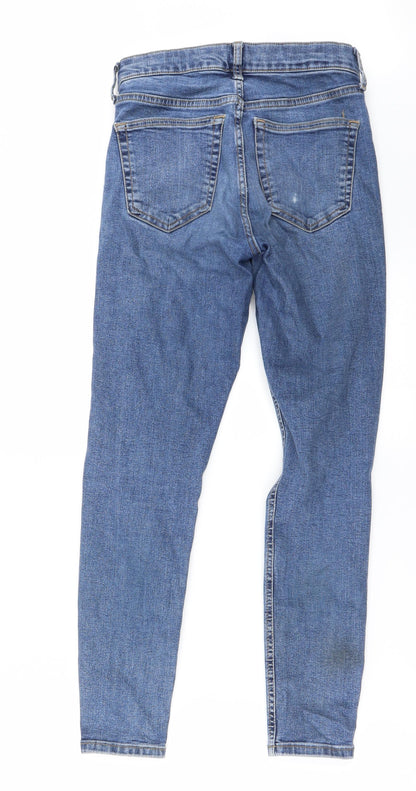 Womens UK Size 26 in Preworn Regular Fit Skinny Blue Jeans