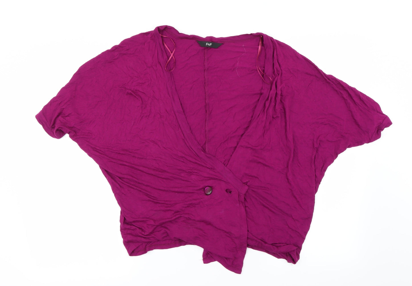 F&F Womens Purple   Cardigan Jumper Size 10