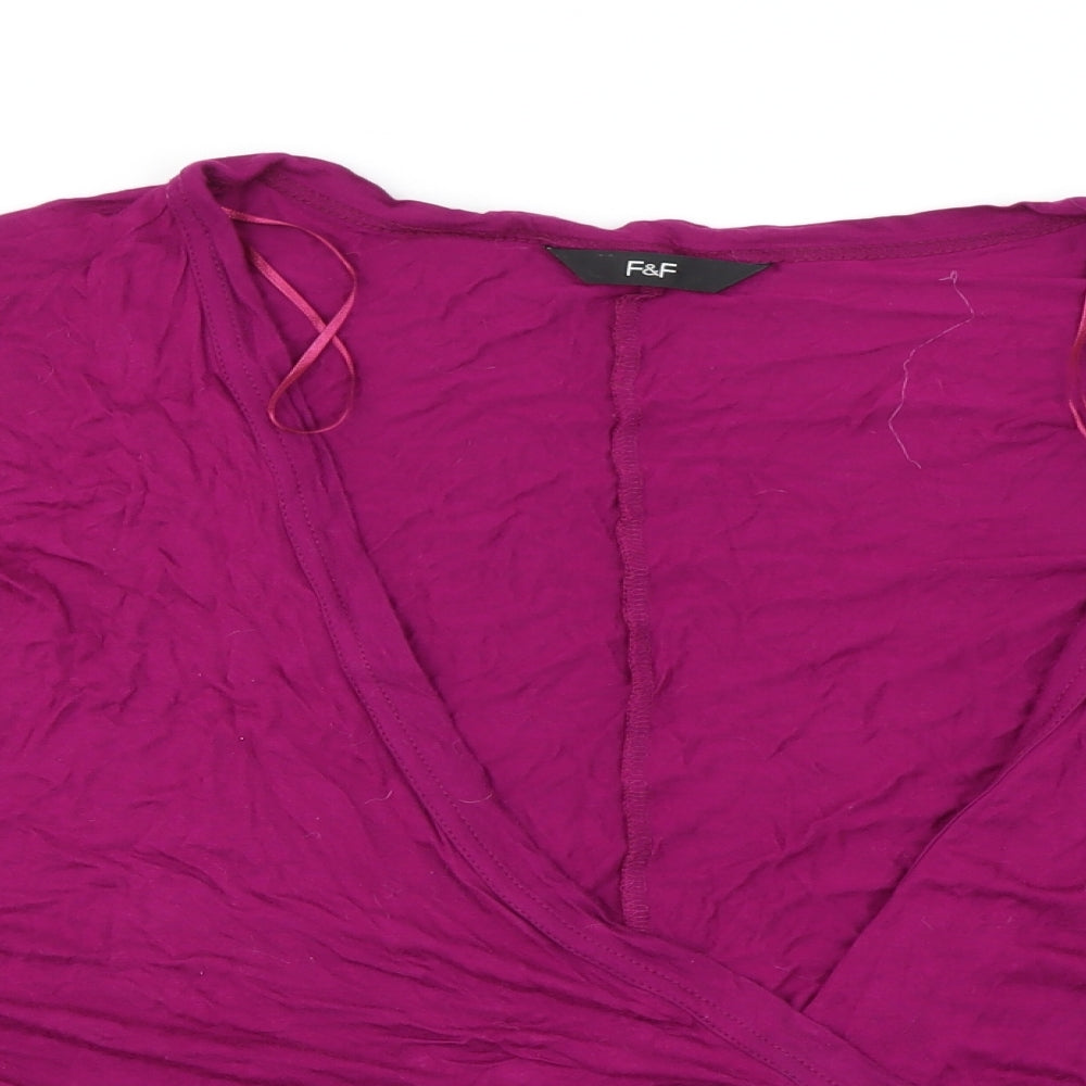 F&F Womens Purple   Cardigan Jumper Size 10